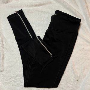 Victoria Secret Sport Black Leggings with Ankle Zipper